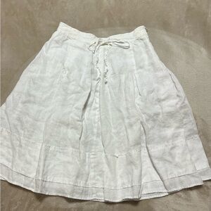 Banana Republic midi linen skirt